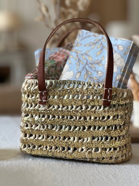 LE PETIT PANIER DORE ANSES EN CUIR