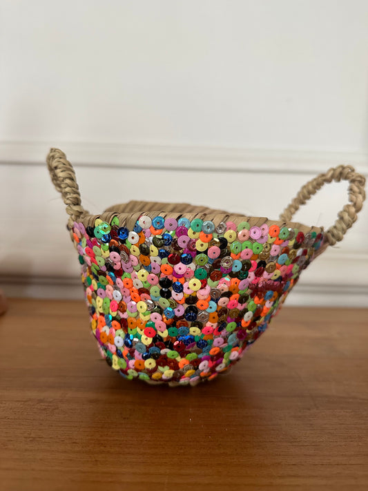 LE MINI PANIER A PAILLETTES